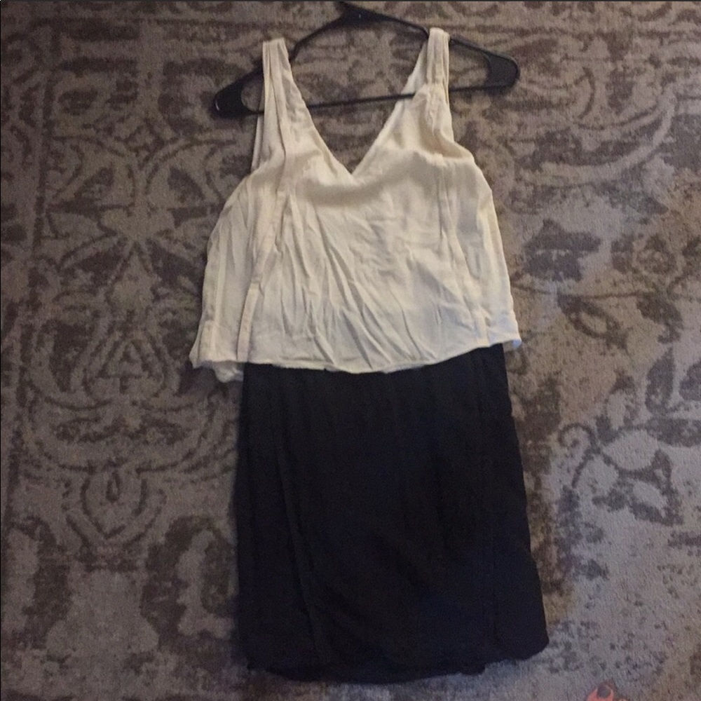 Aritzia Silk Color Block Dress